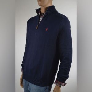 NWOT Ralph Lauren Polo Quarter Zip 100% Cotton Sweater